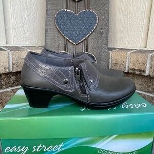 Easy Street Darcy slip on shoes 7.5 W Gray Grey NIB